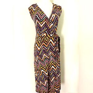 🆕 [H&M] Multi Color Print Shortsleeved Wrap Dress Sz: 4